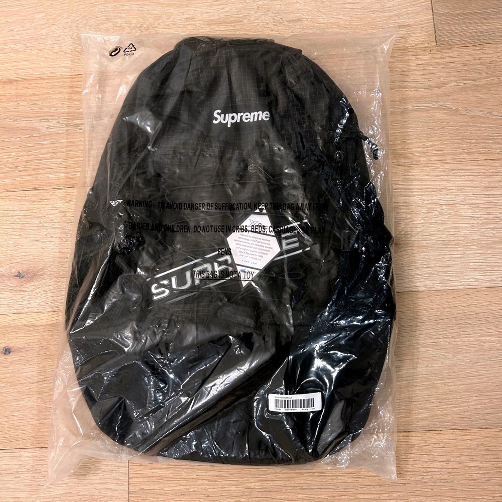 Supreme FW23 Backpack Black X-Pac Water Resistant Streetwear Bag New